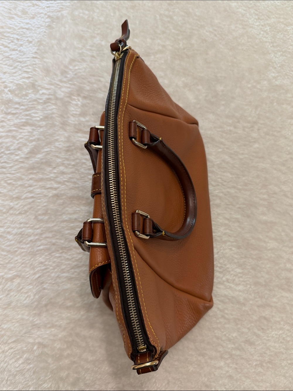 Dooney & Bourke Samba Pebbled Leather Satchel - Picture 2 of 10